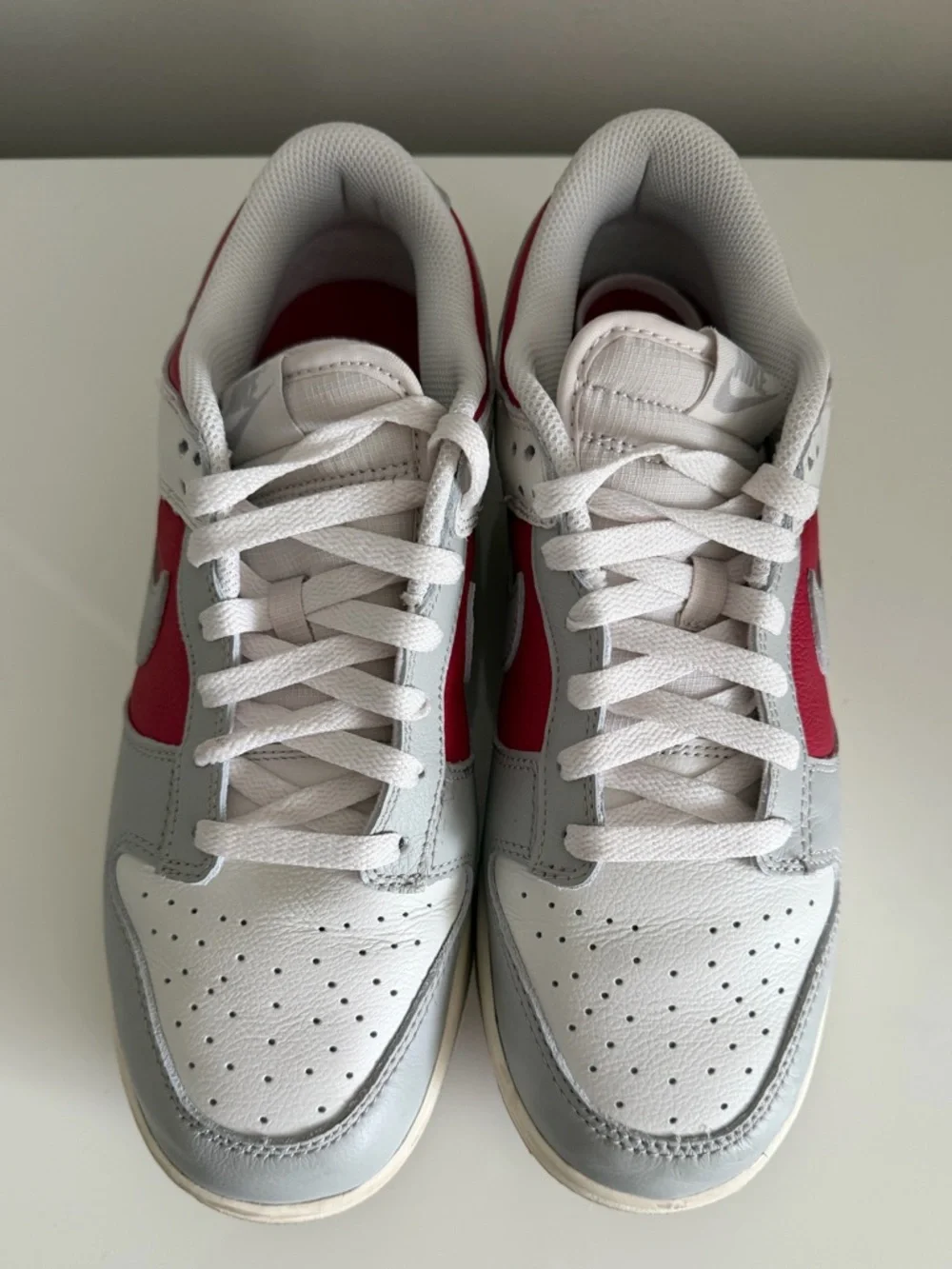 Nike Dunk LowHJ9093-030 Ivory Ultraman Phantom GymRed Leather Men Sneaker Sz9.30